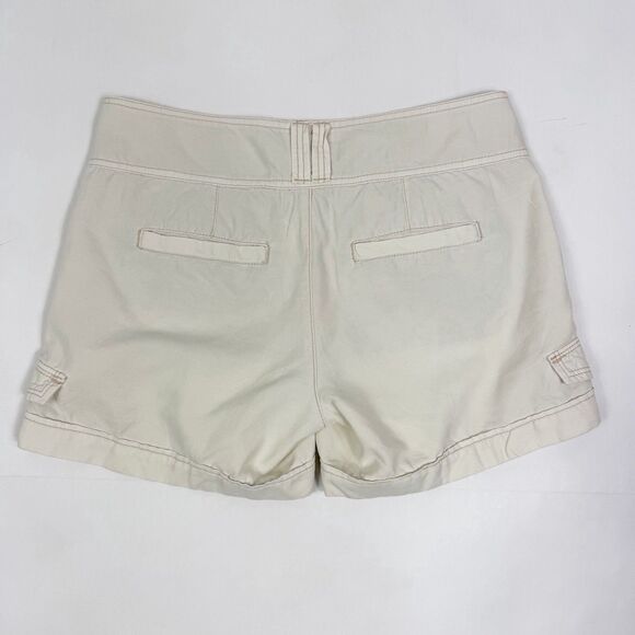 Daughters Of The Liberation Anthropologie Off White Linen Chino Shorts Women’s 6 - Picture 2 of 7